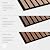 WVH Luxury American Walnut Acoustic Slat Wood Wall Panels, Measures 118.11" x 25.20", Premium Finish, Interior Decor for Walls & Ceilings, Noise Cancelling & Sound Absorbing for Home & Office, 2pcs