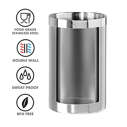 Oggi Wine Cooler, Stainless Steel