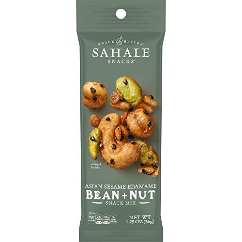 Sahale Snacks Asian Sesame Edamame Bean + Nut Snack Mix, 1.25 Ounces (Pack of 18)
