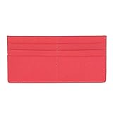 Women's Credit Card Slim Leather Wallet Zipper Pocket Purse for Clutch Bag