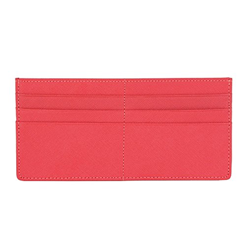 JNJSTELLA Women's Credit Card Slim Leather Wallet Zipper Pocket Purse for Clutch Bag