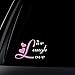 Live Laugh Love Car Decal / Sticker - White & Light Pink