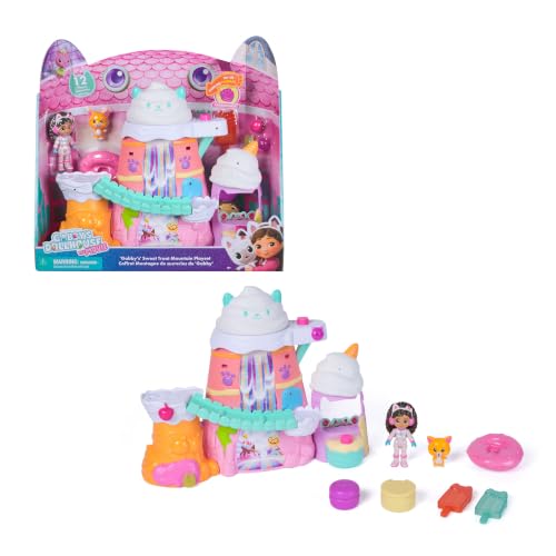 DREAMWORKS GABBY'S DOLLHOUSE: DER FILM - Zuckerguss-Gebirge Spielset, 12-teiliges Spielset mit Gabby Figur, Leopold & Puppenhaus-Zubehör… – Ansicht 1