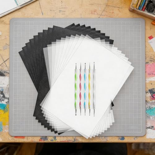 Papel carbón antimanchas con estiletes para solucionar calcos borrosos 7