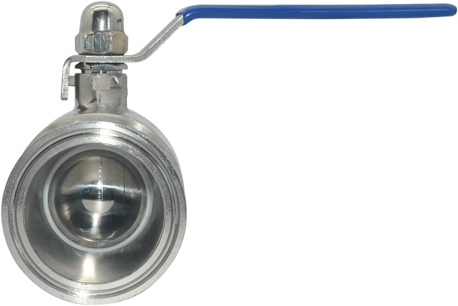 Sanitary Full Port Ball Valve to Clamp Ferrule S316 Stainless 1000 WOG(OD 1-1/2 inch)