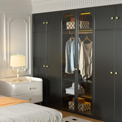 10pcs Brushed Brass Cabinet Knobs Pull Solid Zinc Kitchen Drawer Handles - image 8