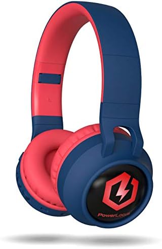 PowerLocus Headphones for Kids, Bluetooth Headphones, Kid Headphone Over-Ear with LED Lights, Foldable Headphones with Microphone,Volume Limited, Wireless and Wired Headphone for Phones,Tablets,PC,TV