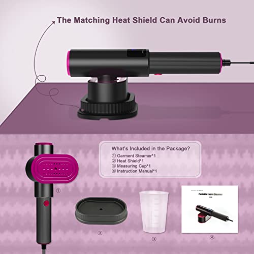 Enjoy Myself Portable Handheld Garment Steamer With Rotatable Ironing Panel, Both Wet Steam And Dry Iron, Clothes Steamer For Home And Travel, Strong Penetrating Foldable Fabric Wrinkles Remover #TOP6