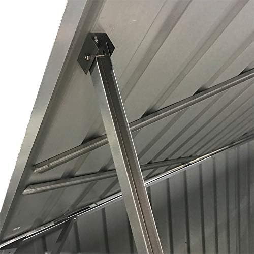 Garden Storage Shed Bike Metal Storage Store Shed Garden Storage Shed,Metal Pent Shed with Gray Appearance