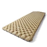 ZOOOBELIVES Dual Chamber Camping Sleeping Pad with Built-in Pump, Extra Comfortable and Wide Plus Camp Mattress for Backpacking, Hiking and Hammock, Ultralight & Compact Sleep Mat - Airlive3000P.