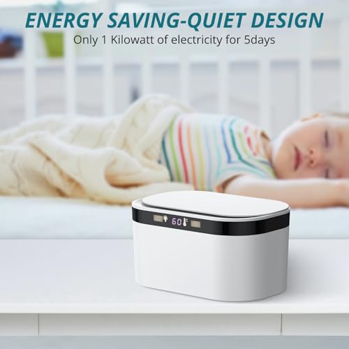 YGiTK Baby Wipe Warmer,Portable Wipe Warmer with Power Adapter Night Light, Temperature Control, Baby Wet Wipes Dispenser Built-in Strap Fixing Large Capacity, Wipes Warmer for Babies - Thumbnail 6