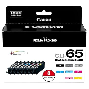 Canon CLI-65 8-Pack Review: Reliable PIXMA PRO-200 Ink on the Road