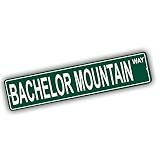 Oregon Mountains Pick Your Mountain Compatible/Replacement for Bachelor Mountain United States Mountain Aluminum Metal Tin Street Sign Style Home Decor For Man Cave Poker Tavern Game Room
