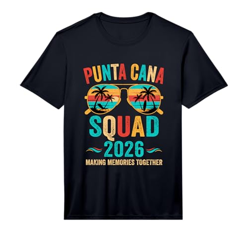 Punta Cana Vacation Squad 2026 Family Matching Vintage Performance T-Shirt