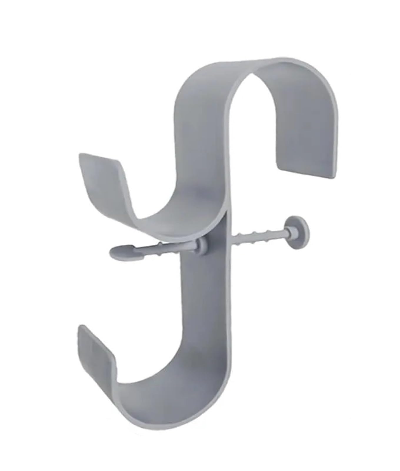 Dovlen Pool Hooks for Poles Adjustable 2/3-Hook Pool Pole Hanger Swimming Accessories Equipment Hooks for Telescopic Skimmer(1pc Grey Holder)