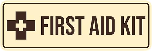 Miniatura 10 de Letrero de botiquín de primeros auxilios estándar (rojo) -