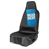 Walser Autositzbezug Protector, 1 Autositzschoner für Vordersitz, 100% Wasser- & schmutzabweisender Sitzschoner Auto, Werkstatt Sitzbezüge Auto, Autositzbezüge 1 Stück, Auto Sitzbezug schwarz