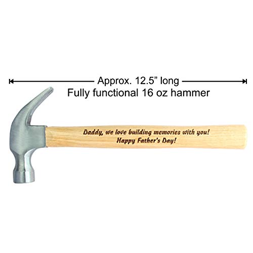 Personalized Laser Engraved Wood Handled Hammer, Father's Day Gifts, Gifts For Men, 5Th Anniversary Gifts For Him, Anniversary Gifts For Men #TOP4