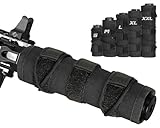 DBTAC Suppressor Cover, Heat-Resistant Suppressor Covers for Extreme Firearm Heat Protection, No-Slip Fit, 1.5 inches Diameter with Multiple Lengths (4/5/6/7/9 Inch) (Basic, Black, X-Large)