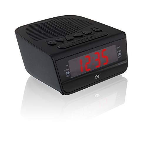 GPX C224B Dual Alarm Clock AM/FM Radio with Red LED Display (Black) by GPX - Image 7