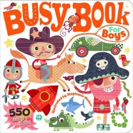 Busy Book for Boys: 550 Things to Find 1435153588 Book Cover