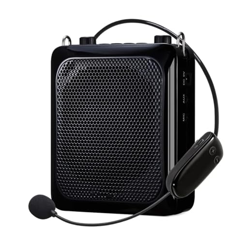Amplificador de voz para profesor inalámbrico de 25W con AUX ideal en aulas grandes