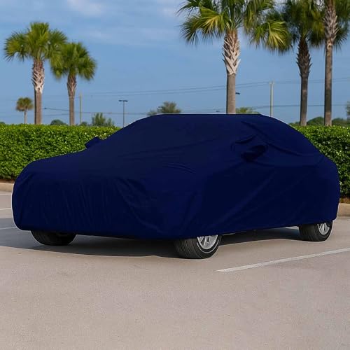 Image of Sulfar 100% Waterproof Car Body Cover Compatible with Mirror for Jaguar XK (Triple Stitched, Full Bottom Elastic, Blue-TB)