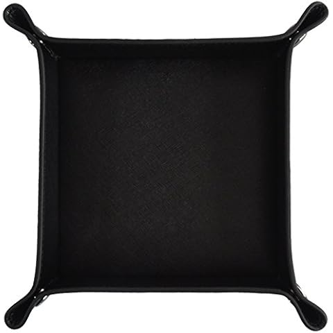 Vegan Leather Saffiano Dice Tray by Metier Life | for Tabletop and Board Games Like DND, Magic The Gathering, Warhammer, and More | Small and Portable for RPG Style Games Cover