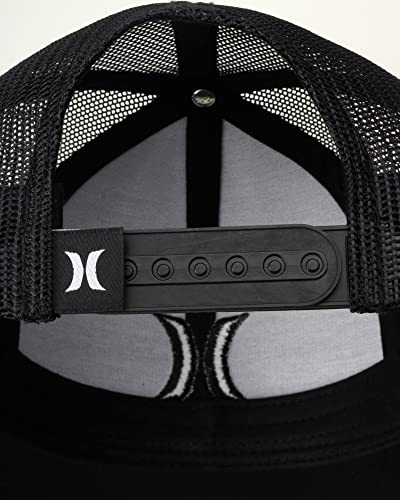 Hurley Bon masculino Bon de caminhoneiro Del Mar Snap Back, Preto, Tamanho nica