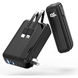 30000mAh大容量 コンセント一体型 モバイルバッテリー 4台同時充電 折りたたみ式プラグ ACプラグ付き LCD残量表示 モバイルバッテリー小型 軽量 22.5W急速充電 安全回路保護 スマートフォン充電器 PDプロトコル対応 PSE認証 iPhone/Android各種スマホ対応 機内持ち込み許可 旅行/出張/アウトドア/停電/防災用 日本語説明書付き(ブラック)