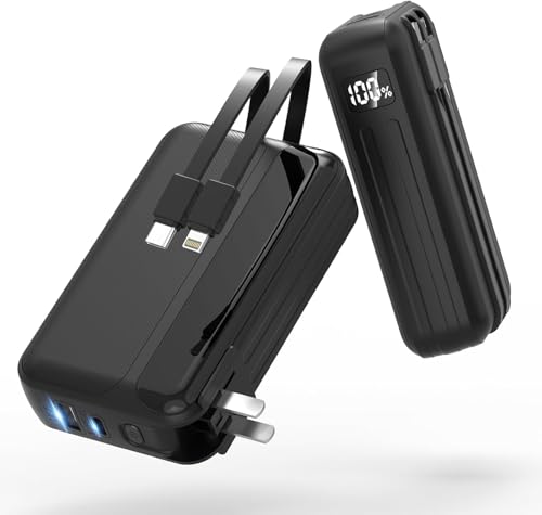 30000mAh大容量 コンセント一体型 モバイルバッテリー 4台同時充電 折りたたみ式プラグ ACプラグ付き LCD残量表示 モバイルバッテリー小型 軽量 22.5W急速充電 安全回路保護 スマートフォン充電器 PDプロトコル対応 PSE認証 iPhone/Android各種スマホ対応 機内持ち込み許可 旅行/出張/アウトドア/停電/防災用 日本語説明書付き(ブラック)