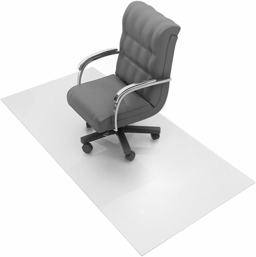 Bowery Hill Vinyl Rectangular Chair Mat for Carpets up to 1/4" - 48" x 118"