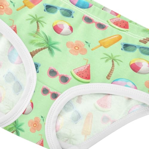 Girls' Underwear Summer Beach Green Toddle Brief Panties 23025844