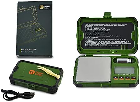 Teeter Totter (JG) Digital Scale, 200g/0.01g Shock Proof Case Digital Scale, Power On w/ Cable or Batteries (Included), Small Food Scale, Herb Scale, Jewelry Scale, Grain Scale Portable, Screen Light