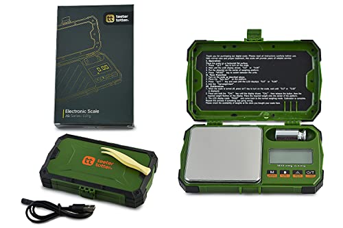 Teeter Totter (Jg) Digital Scale, 200G/0.01G Shock Proof Case Digital Scale, Power On W/ Cable Or Batteries (Included), Small Food Scale, Herb Scale, Jewelry Scale, Grain Scale Portable, Screen Light #TOP17