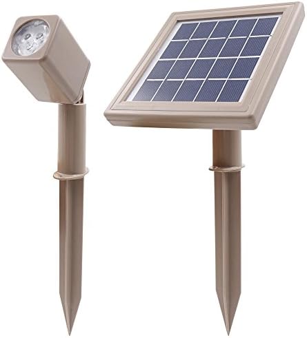 HEX 50X Single Solar Spotlight Warm White LED Waterproof Dimmable Dusk to Dawn for Outdoor Garden Yard Landscape Pathway Downlight Uplight