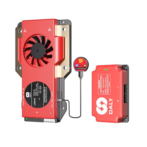 DALY BMS 24V 8S 250A Balance – Smart WiFi Bluetooth BMS mit 5A Active Cell Balancing, unterstützt RS485 CAN für 24V LiFePO4 Akkupack Energiespeicherung für Privathaushalte RV