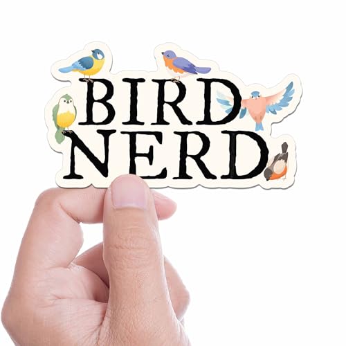 Bird Nerd Birding Sticker - Cute Birdwatcher Gift, Thoughtful Birdwatching Present for Outdoor Enthusiast