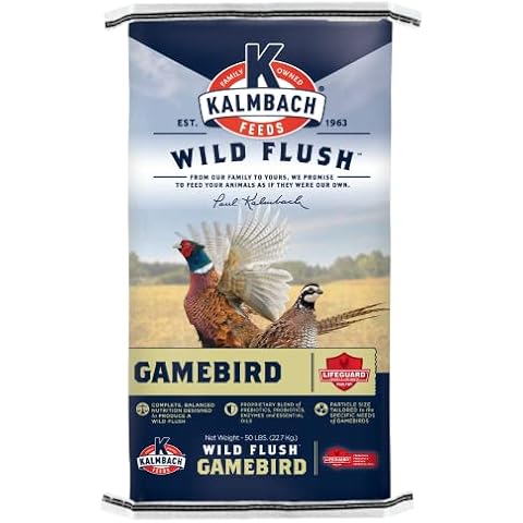 Kalmbach Feeds Wild Flush Game Bird Grower Crumbles with 18% Protein, 50 lb Bag Cover