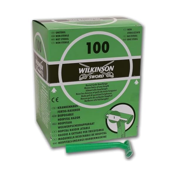 Wilkinson Sword Einweg-Rasierer Krankenhaus mit einziehbarer-Funktion, Spenderbox, grün – Bild 3