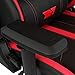 DRIFT GAMING DR350 – Ergonomischer Profi-Gaming-Stuhl mit 4D-Armlehnen, Lenden- und Nackenkissen, 135° neigbar, Leise Rollen, Schwarz-Rot