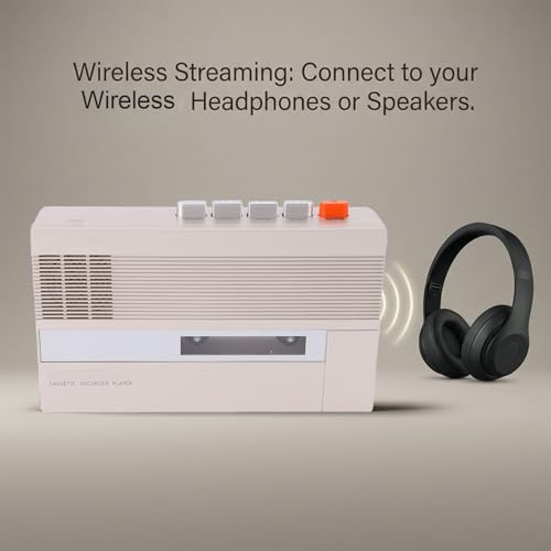 Convertidor de cassette a digital portátil grabador de sonido con cinta Bluetooth 4