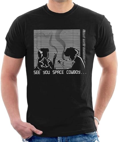 See You Space Cowboy Cowboy Bebop Men's T-Shirt(X-Large)