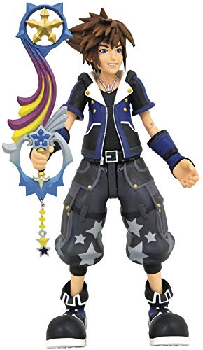 DIAMOND SELECT TOYS AUG192726 Kingdom Hearts 3: Toy Story Wisdom Form Sora Action Figure, Multicolor