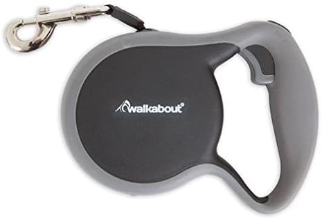 Petmate Walkabout Black Plastic Retractable Leash Large
