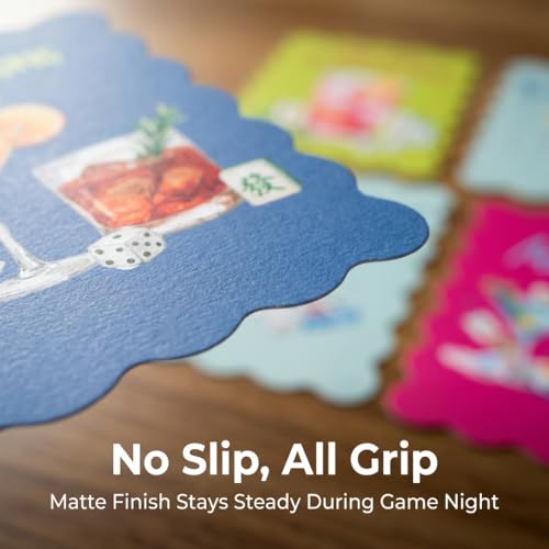 Mahjong Shuffler Cards Set-8 PCS Wall & Cocktail Theme PVC Tiles miniatura 3