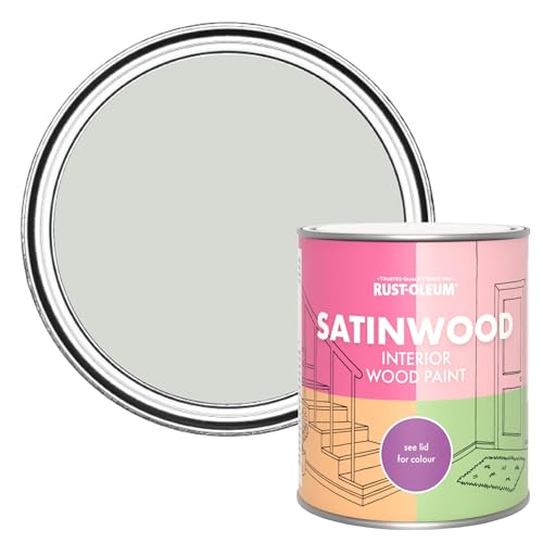 Rust-Oleum Grey Satinwood Interior Wood Paint - Winter Grey 750ml
