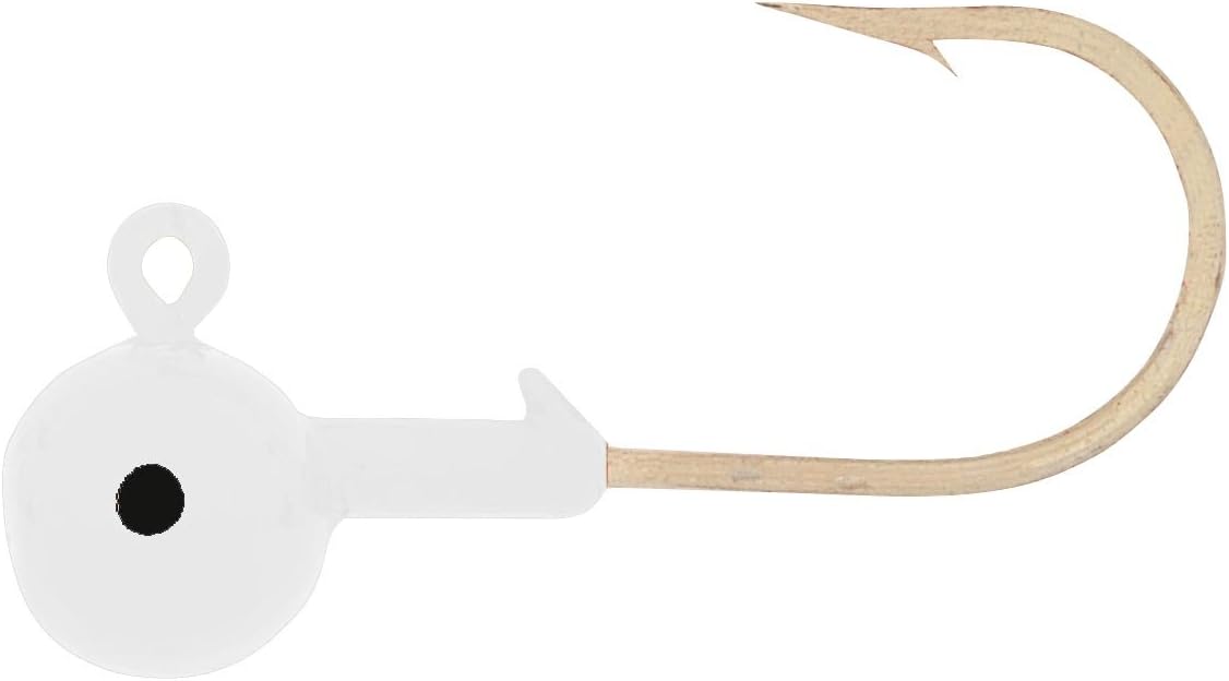 H&H Lure Co. H&H Round Jighead 1/8Oz 10Pk Wht - R1810-02