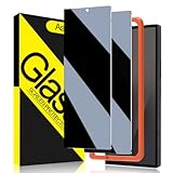 Asstar 2 Pack Samsung Galaxy Z Fold 7 Privacy Screen Protector, 9H Hardness Tempered Glass Front Privacy Screen Protector for Samsung Galaxy Z Fold 7 with Alignment Frame, Anti-Scratch Case Friendly Accessories Bubble Free