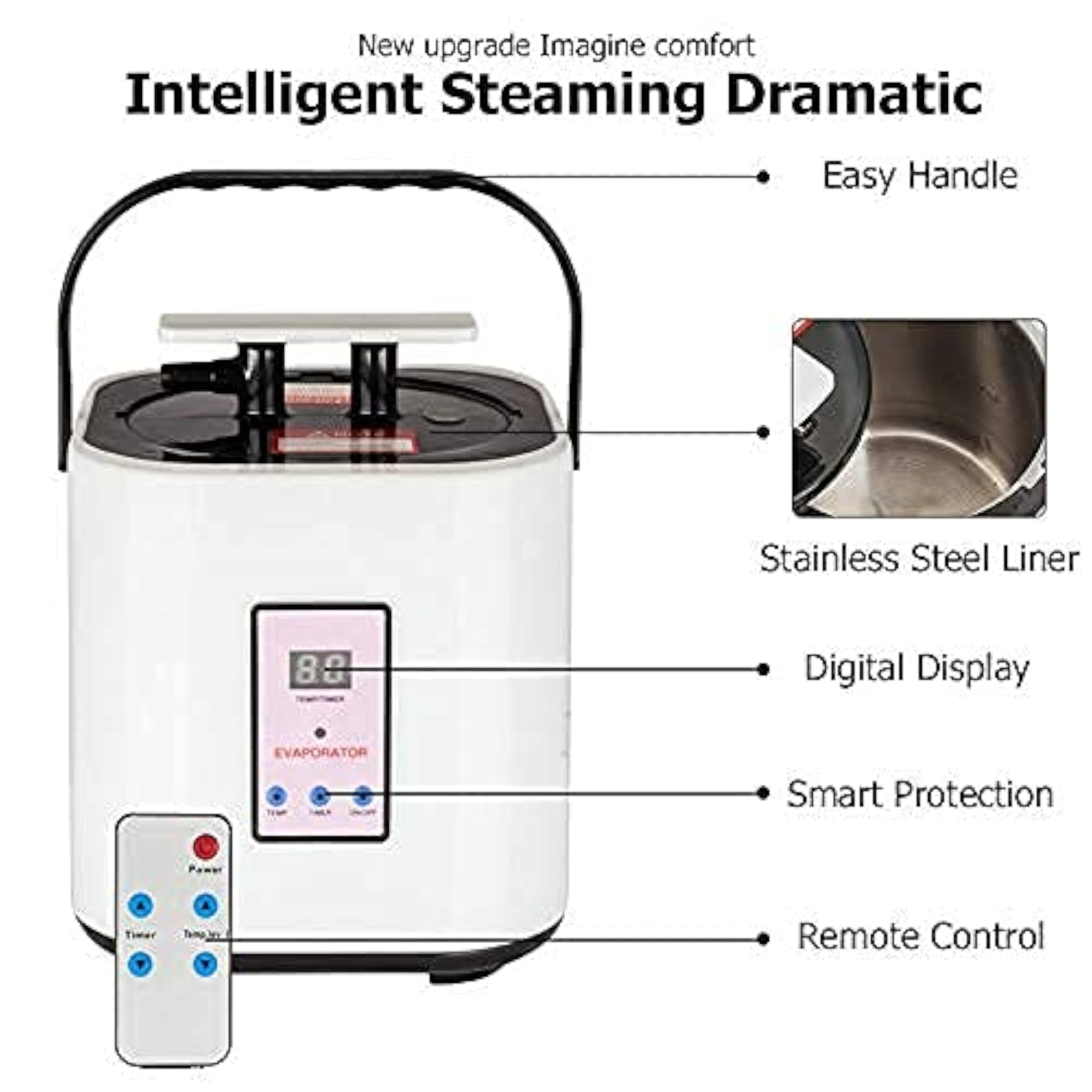 Portable Steam Bath Machine for Home and Spa